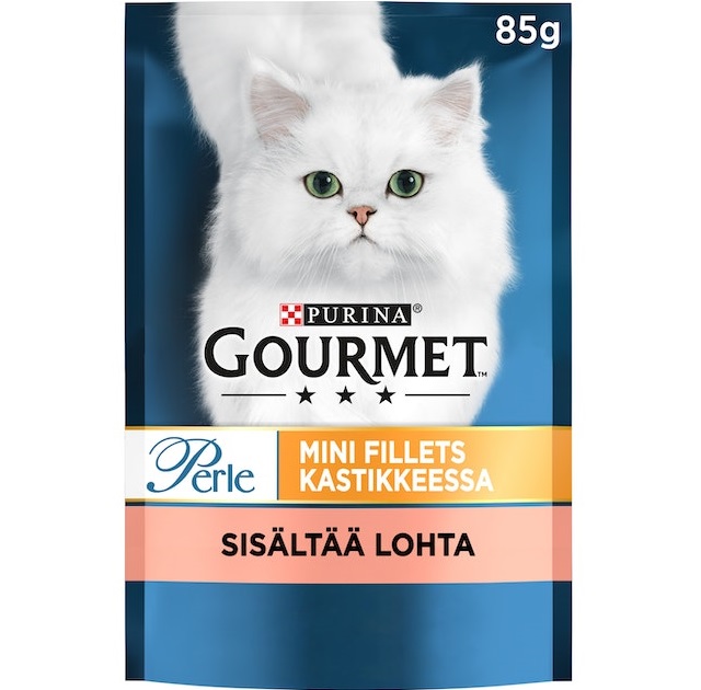 Gourmet Perle Salmon Mini Filets in sauce cat food 85g 

